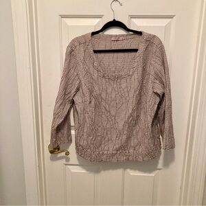 Cut Loose Women's Black and pink Checkered Top